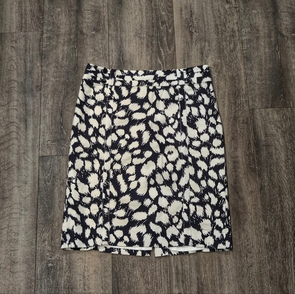 Loft Black and White Pencil Skirt - Picture 1 of 5